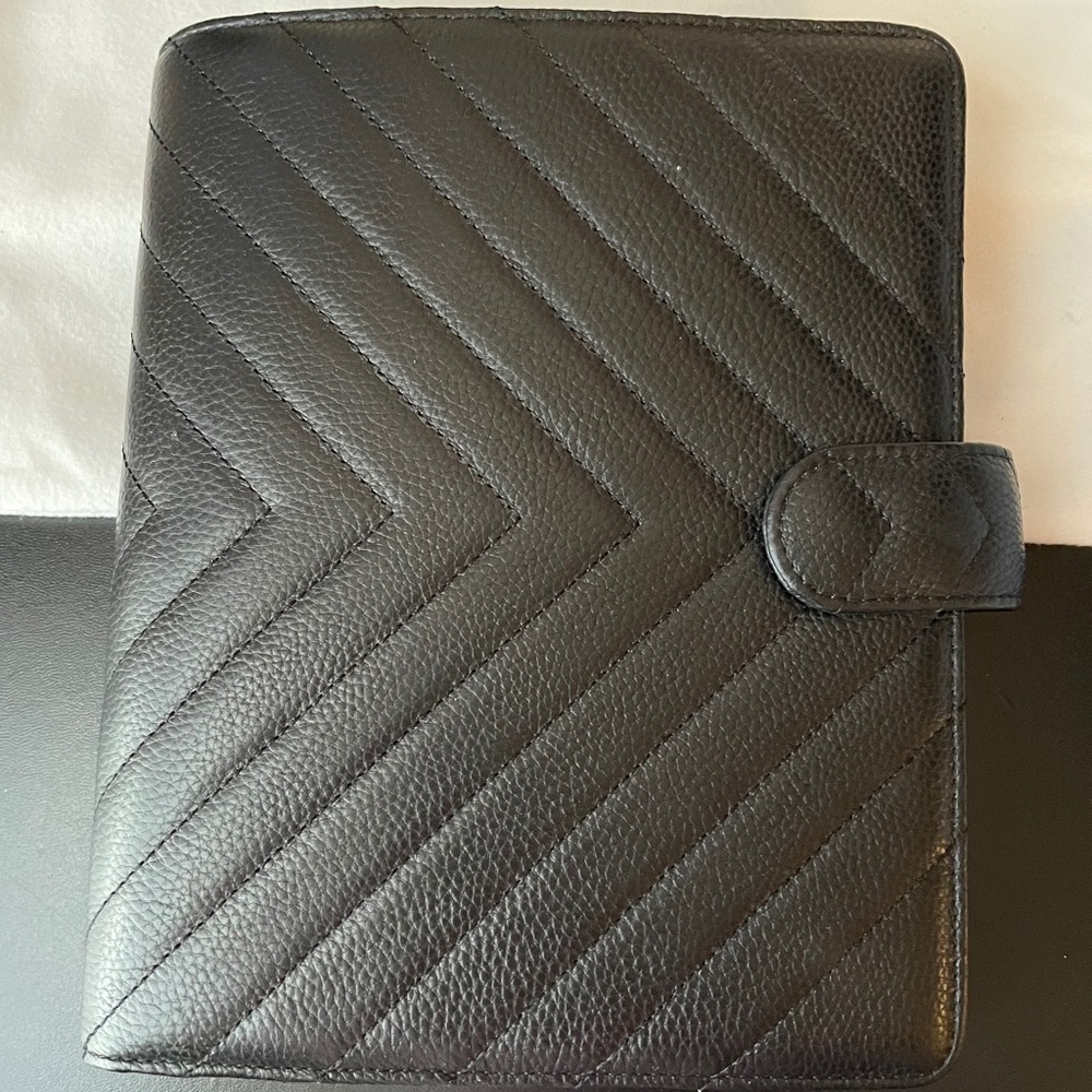 🖤Cloth & Paper Black quilted leather Agenda!🖤